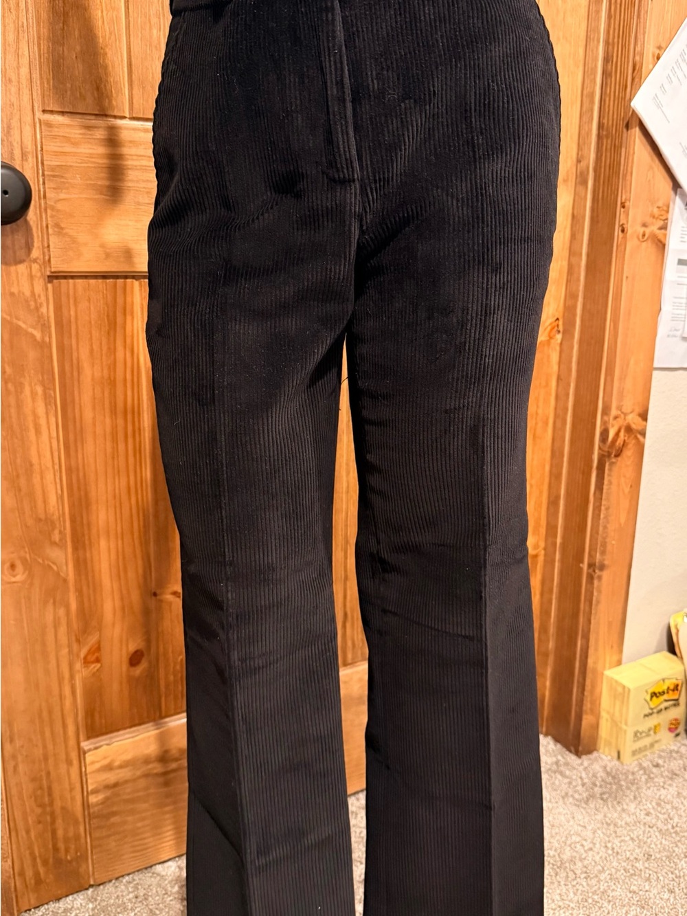 The Kooples Black Corduroy Flare Jeans